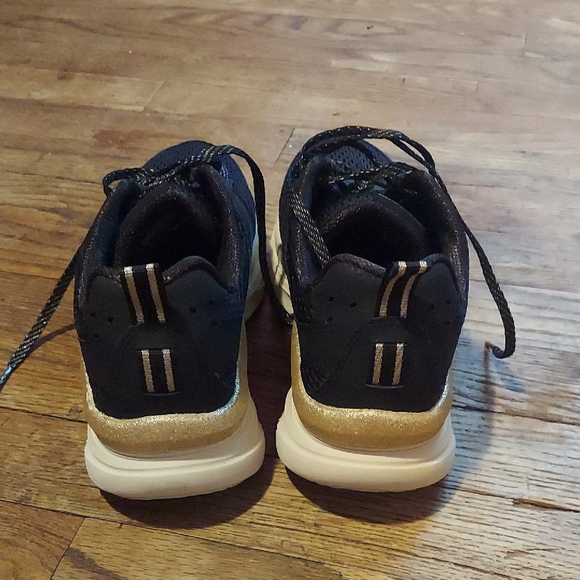 Skechers Black and Gold Women's Shoes - Picture 10 of 11